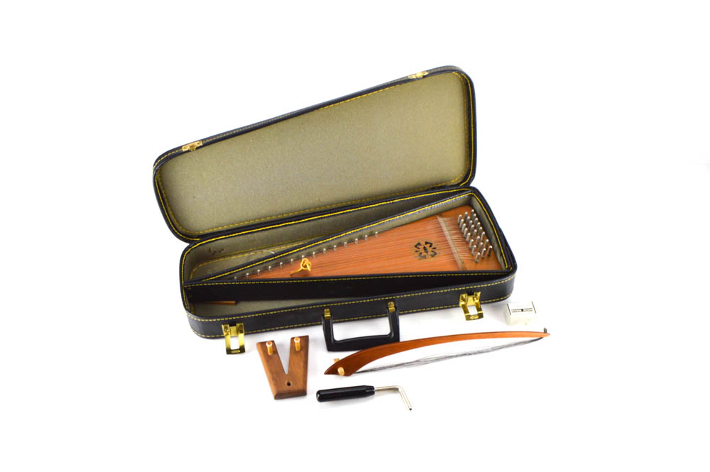 Fellenbaum Signed Bowed Psaltery and Case