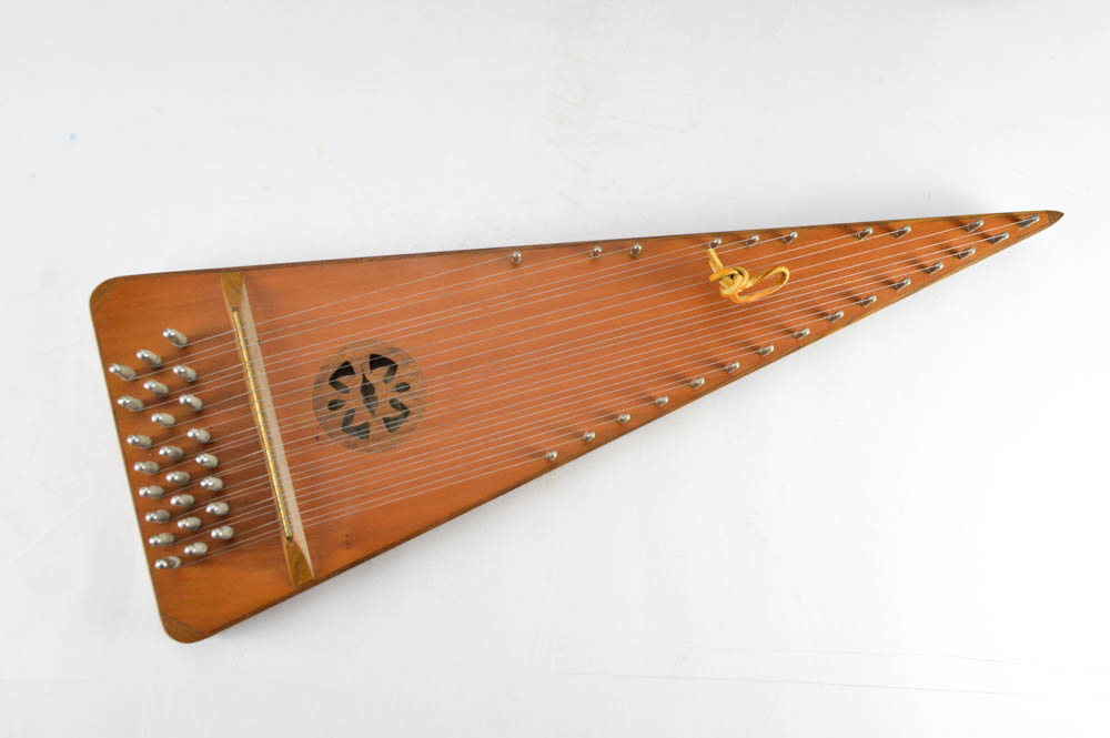 Fellenbaum Signed Bowed Psaltery and Case