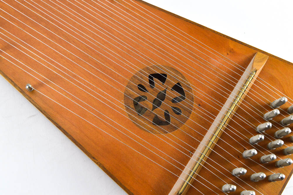 Fellenbaum Signed Bowed Psaltery and Case