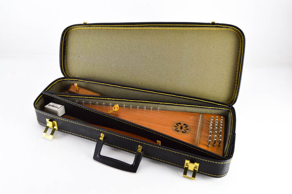 Fellenbaum Signed Bowed Psaltery and Case