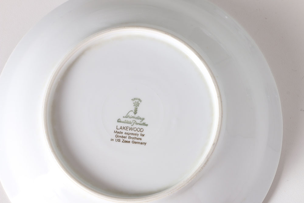 Schirnding Porzellan for Gimbel Brothers Porcelain China Set