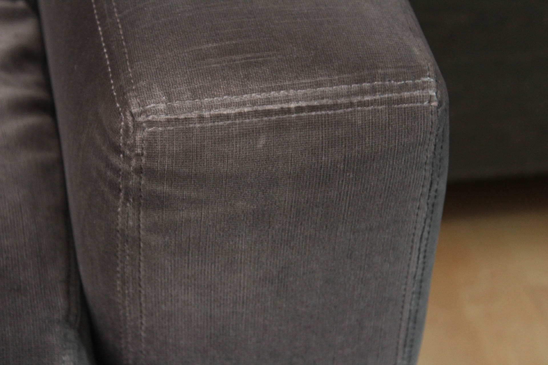 Restoration Hardware Maxwell Velvet Upholstered Sofa