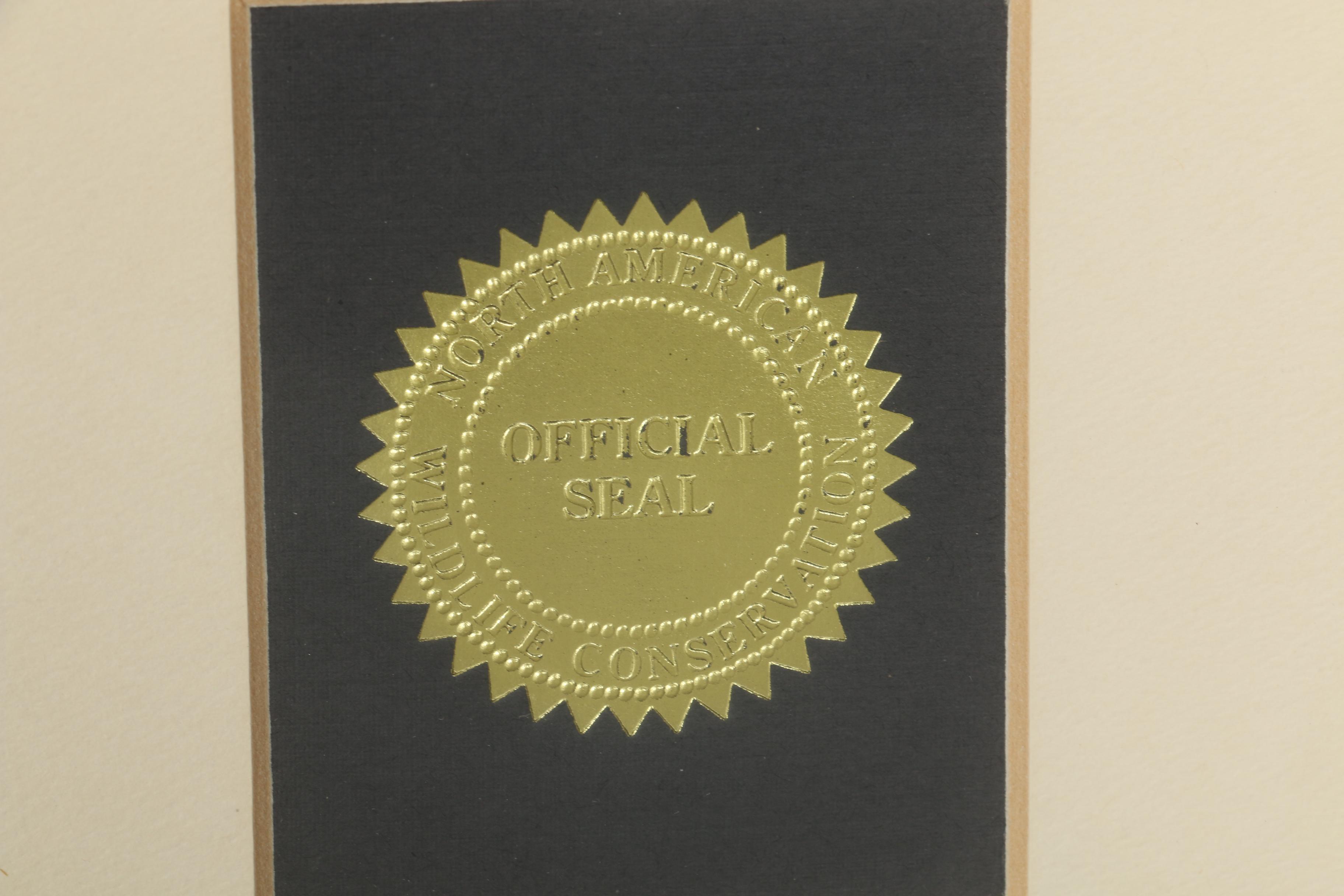 Bill Pendergrass Offset Lithographs From "Wildlife Conservation Series"