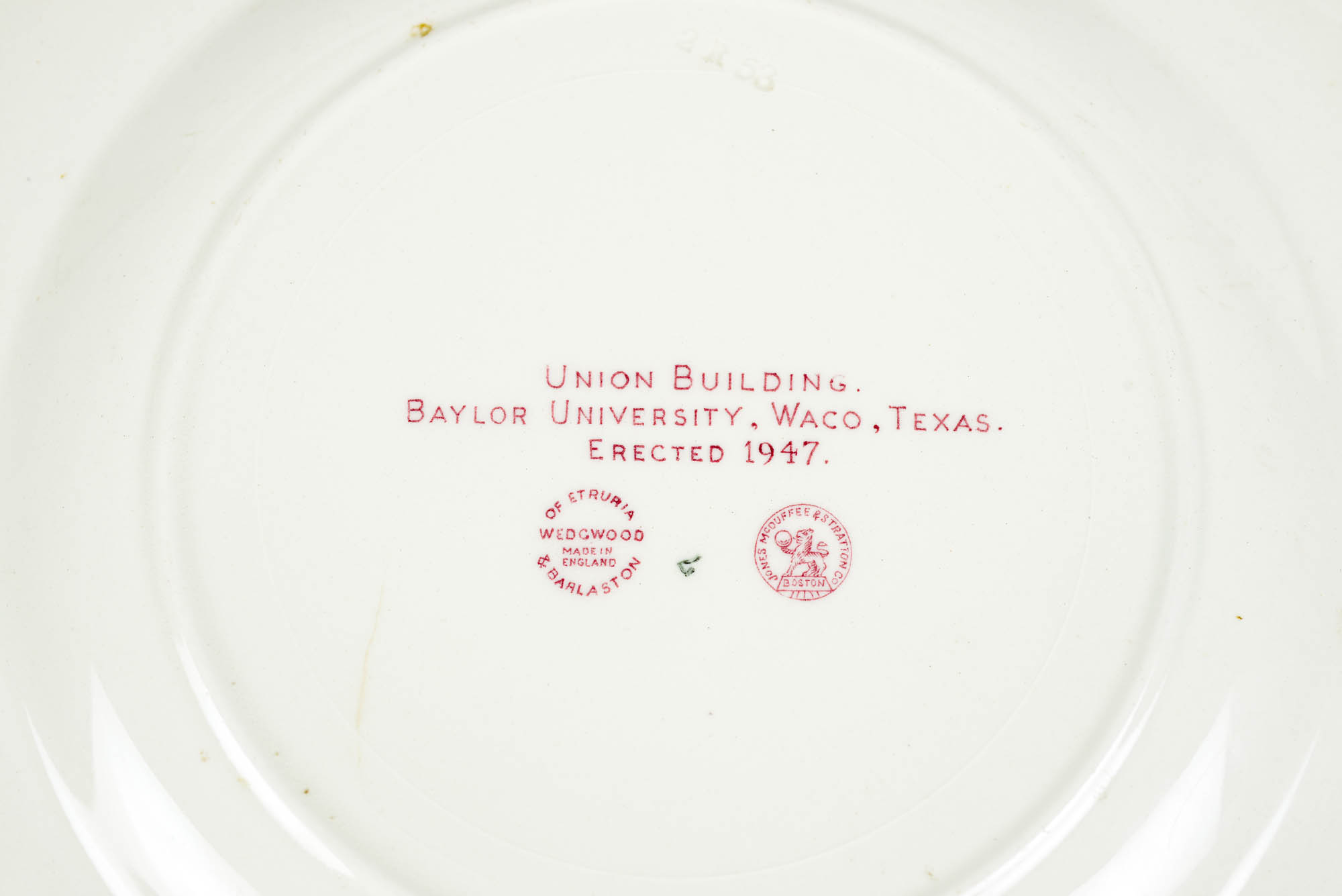 Six Vintage Wedgwood Baylor University Collectible Plates