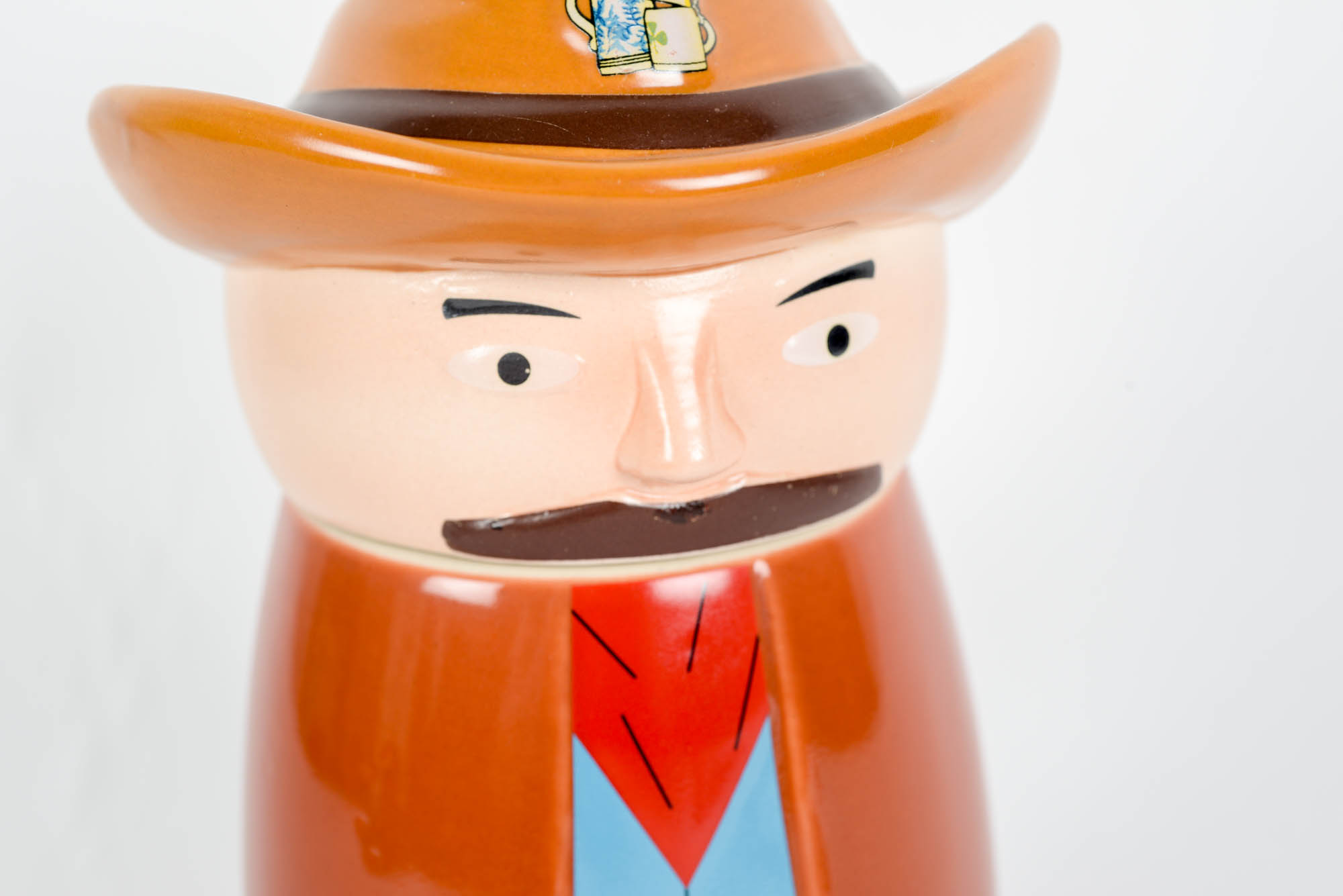 Webco Utica Club Cowboy Schultz & Dooley Beer Stein and Frankoma Texas Trivet