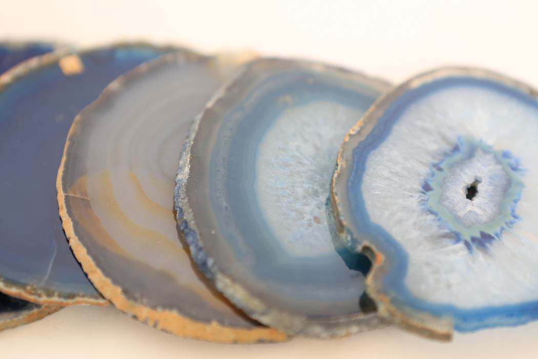 Set of Five Geode Coasters