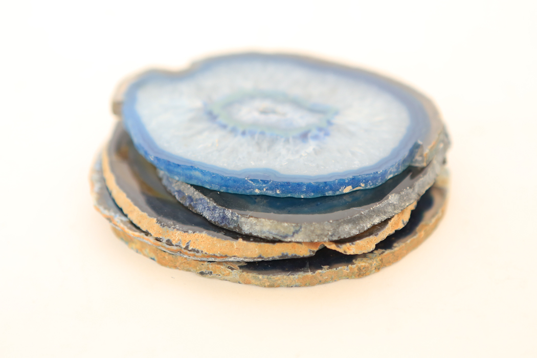 Set of Five Geode Coasters