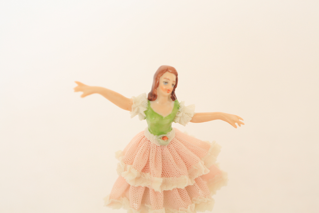 Pair of Wilhelm Rittirsch Porcelain Dresden Art Ballerinas