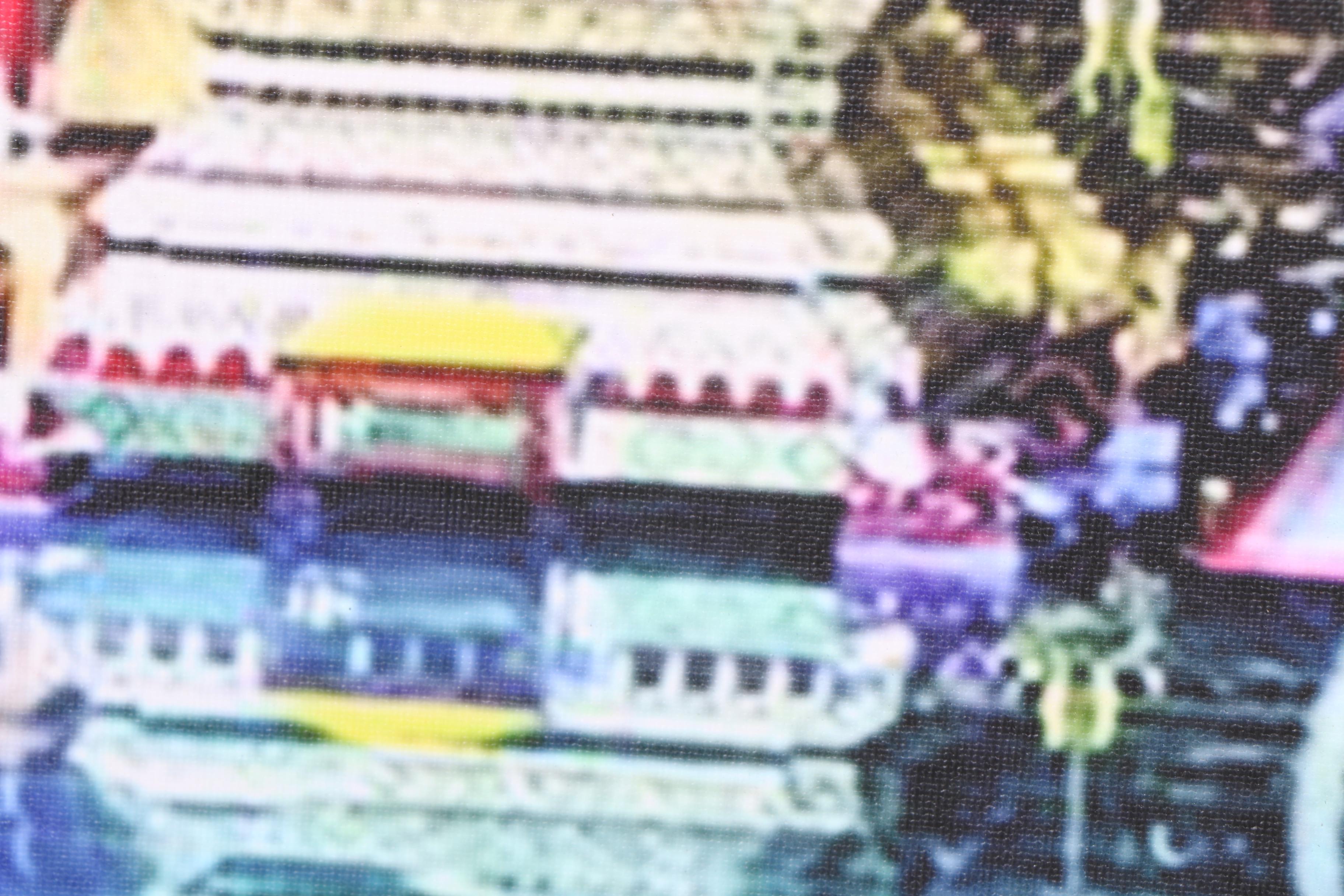 Giclée on Canvas of an Ornately Decorated Buddhist Temple