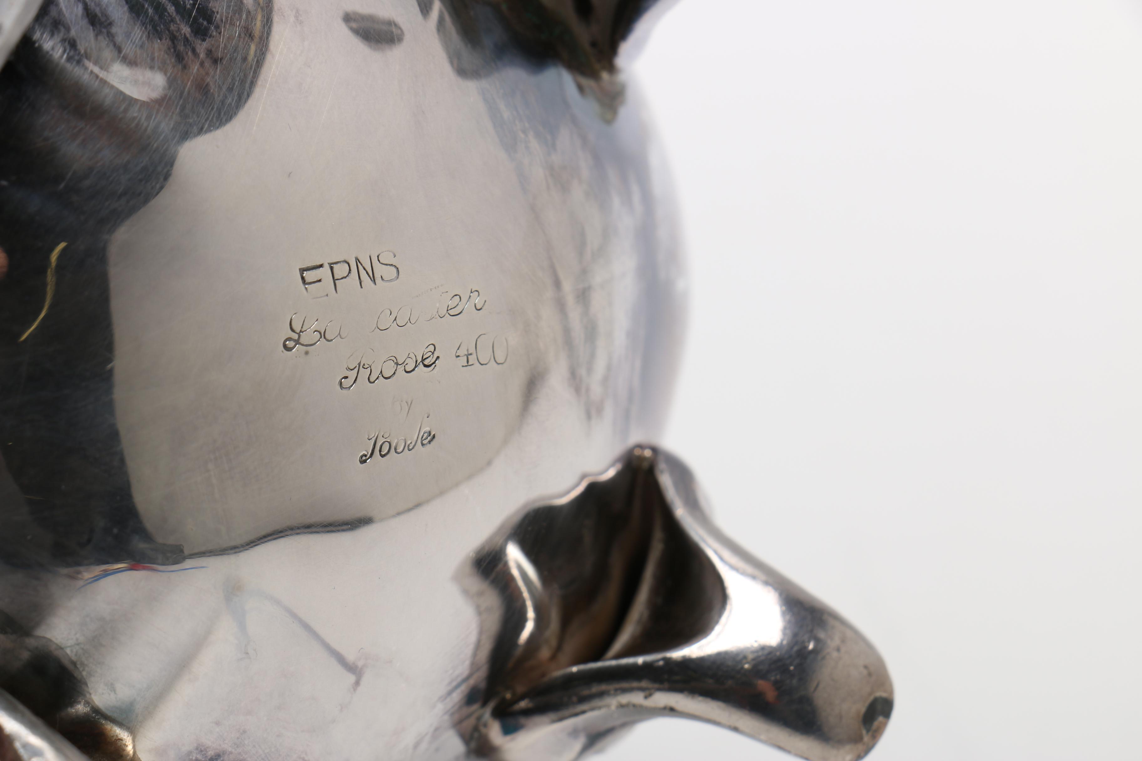 Poole "Lancaster Rose" Silver Plate Tea Set