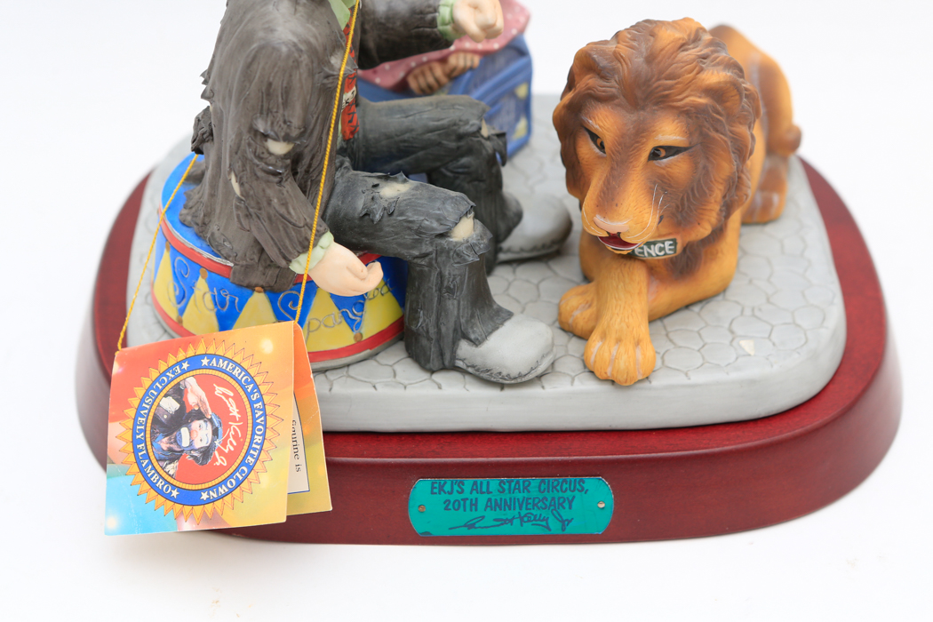 Limited Edition Emmett Kelly Figurine "EKJ'S All Circus 20th Anniversary"