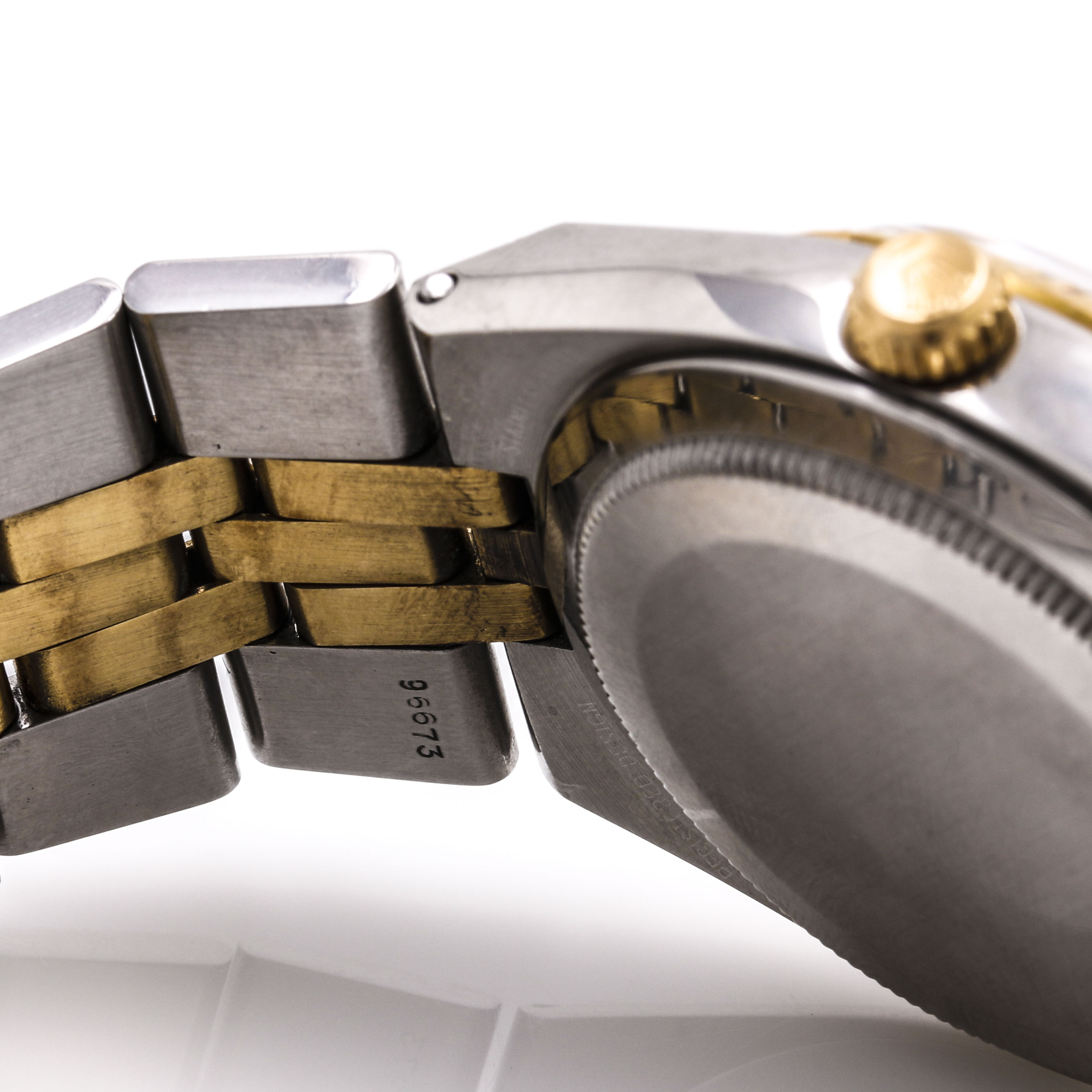 Vintage 14K Yellow Gold and Stainless Steel Rolex Oyster Perpetual Datejust Watch