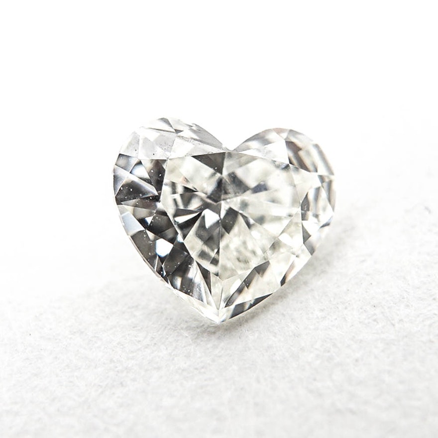 Loose Heart Shaped 0.38 CT Diamond