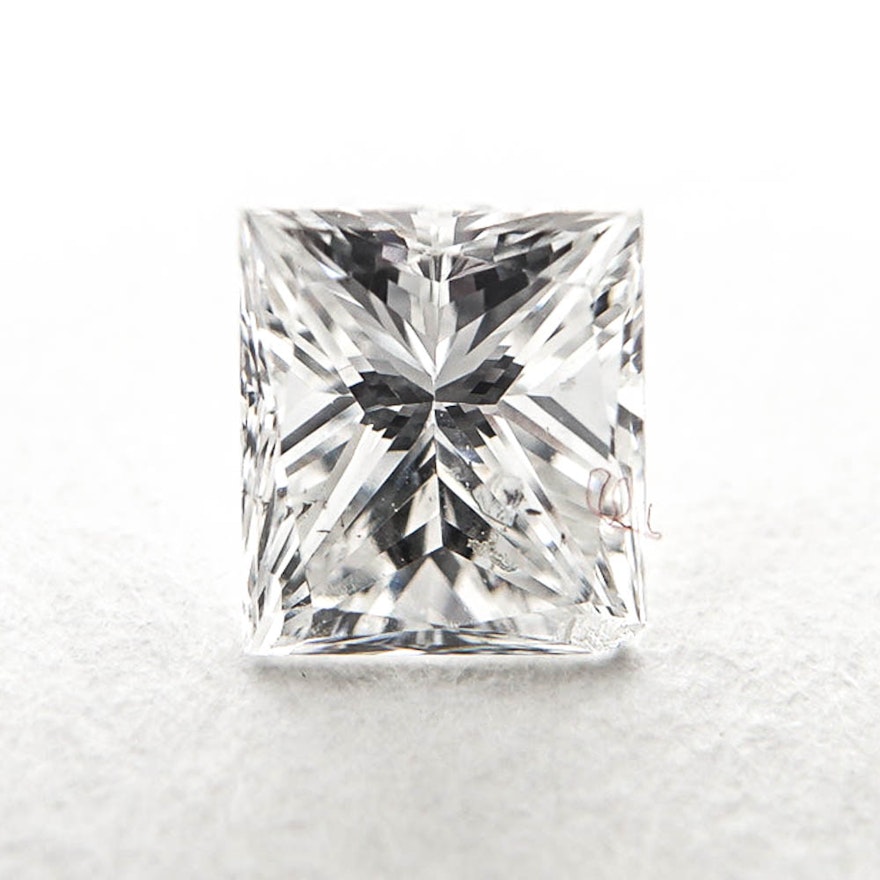 Loose Princess Cut 0.49 Carat Diamond