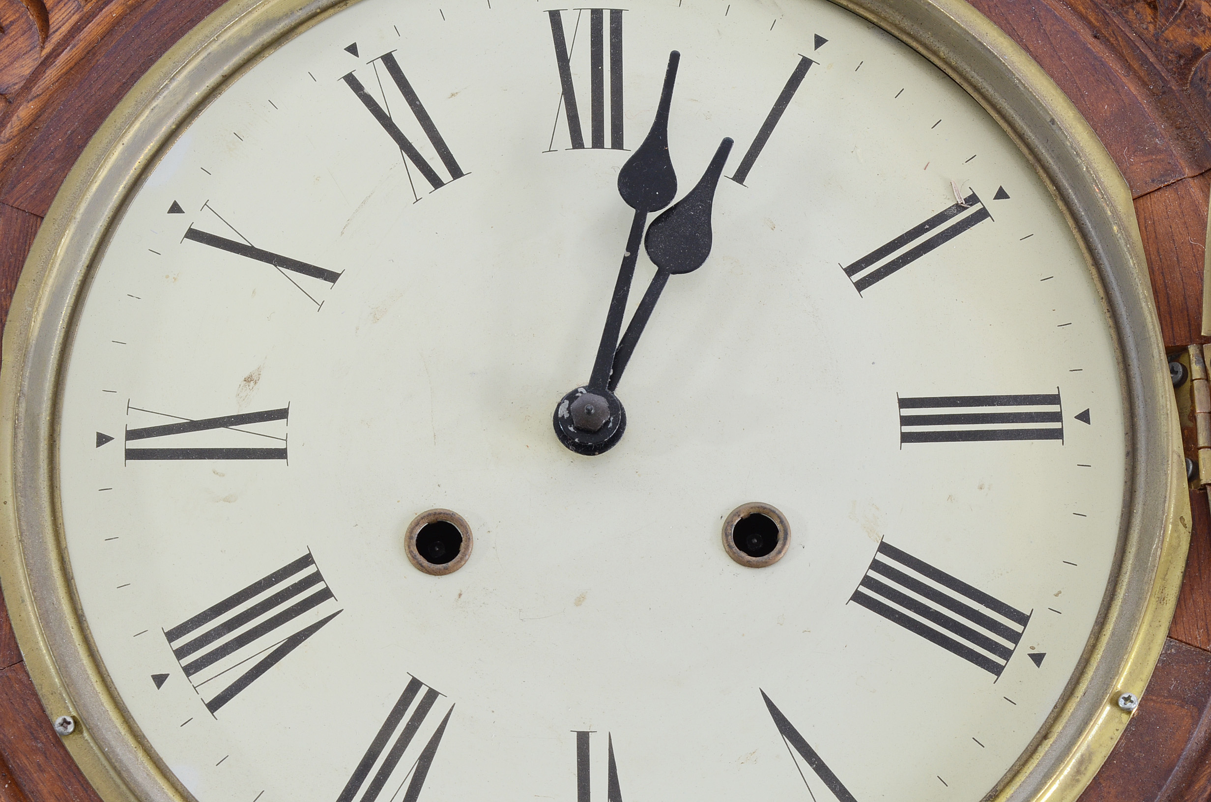 Carved Regulator Wall Clock