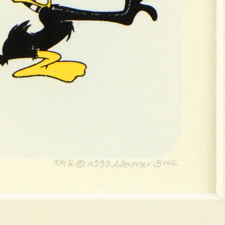 Warner Bros. "Daffy Duck" Limited Edition Hand-Tinted Etching