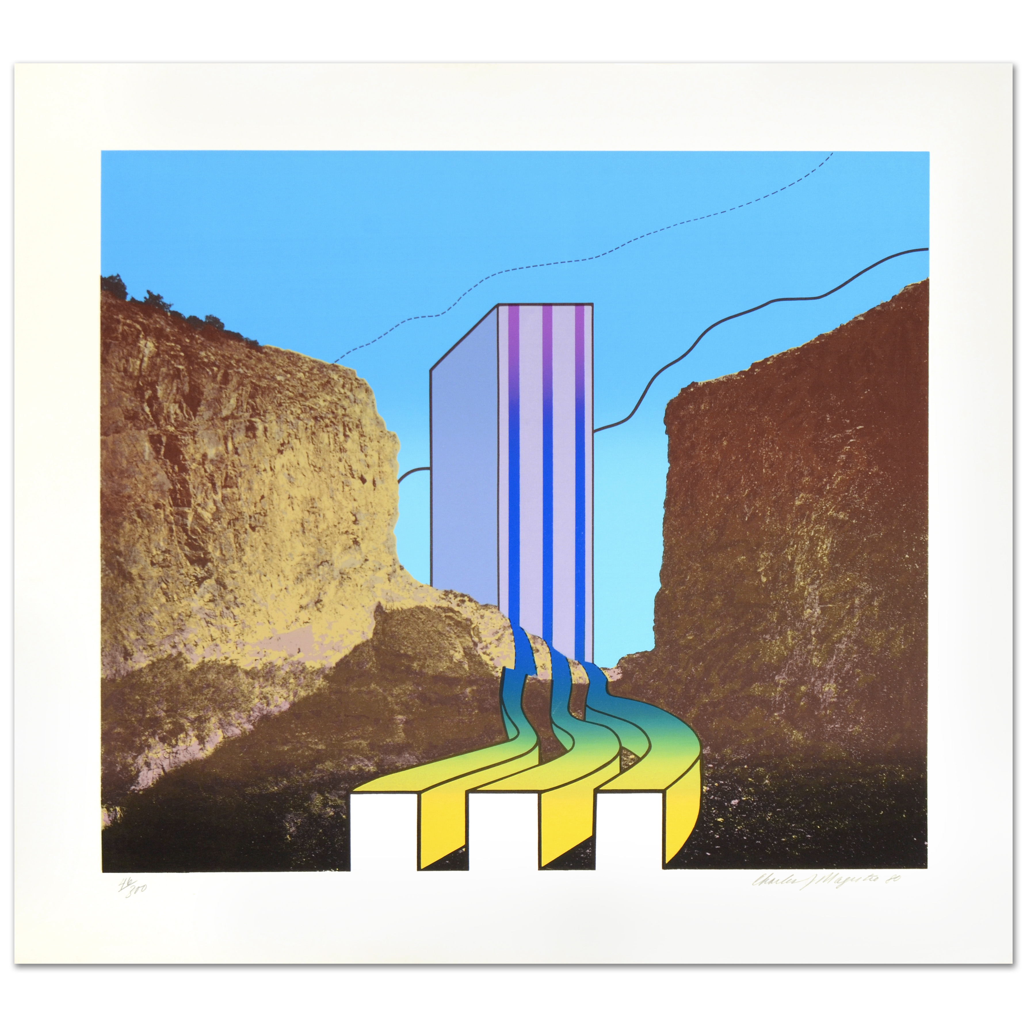 Charles Magistro Limited Edition Lithograph on Paper "Great American Canyon"