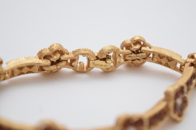 Vintage Crown Trifari Bracelet, circa 1955-65