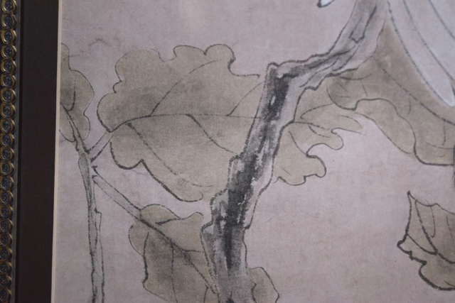 Original Signed Japanese Watercolor and Charcoal on Paper