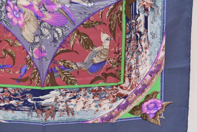 Hermès "Tropiques" Silk Twill Scarf