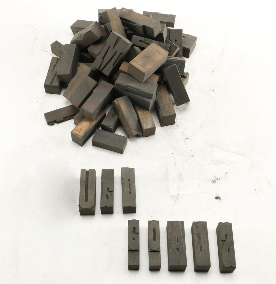 Assorted Alphabetical Printing Blocks