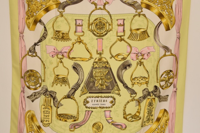 Hermès "Etriers" Silk Twill Scarf