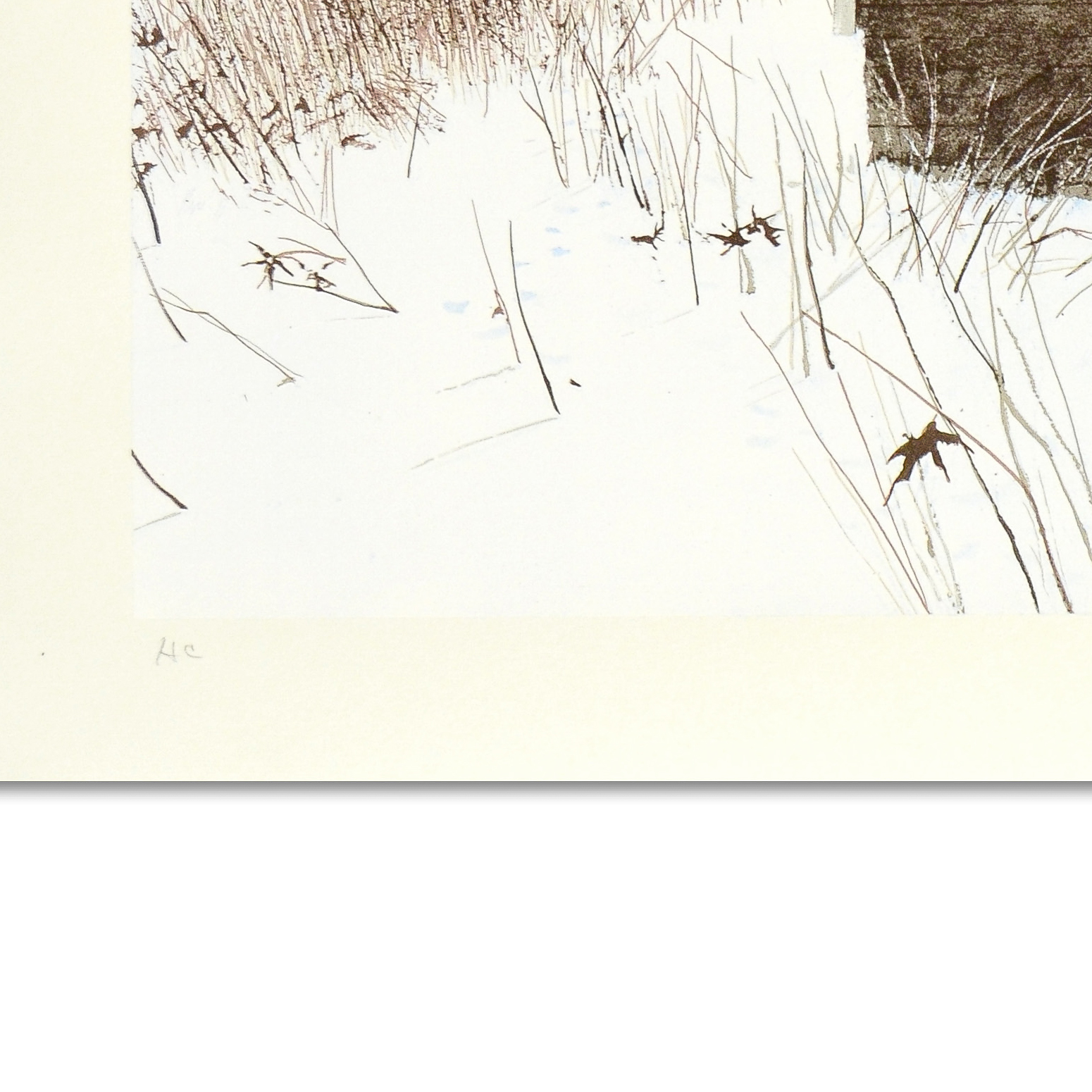 William Nelson Signed Limited Edition Lithograph "Hunter's Shack"