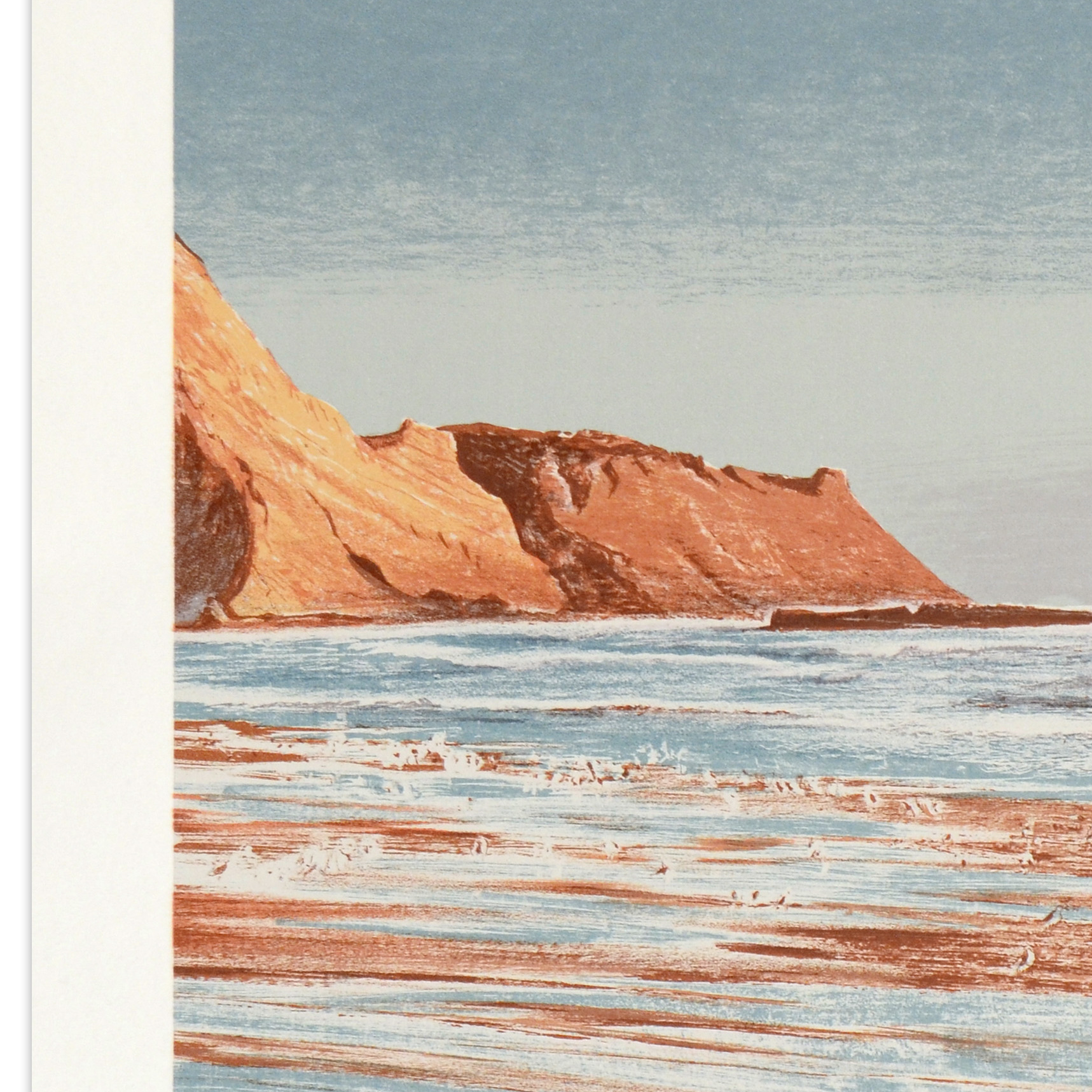 William Nelson Signed Limited Edition Serigraph "Sailing The Coast"