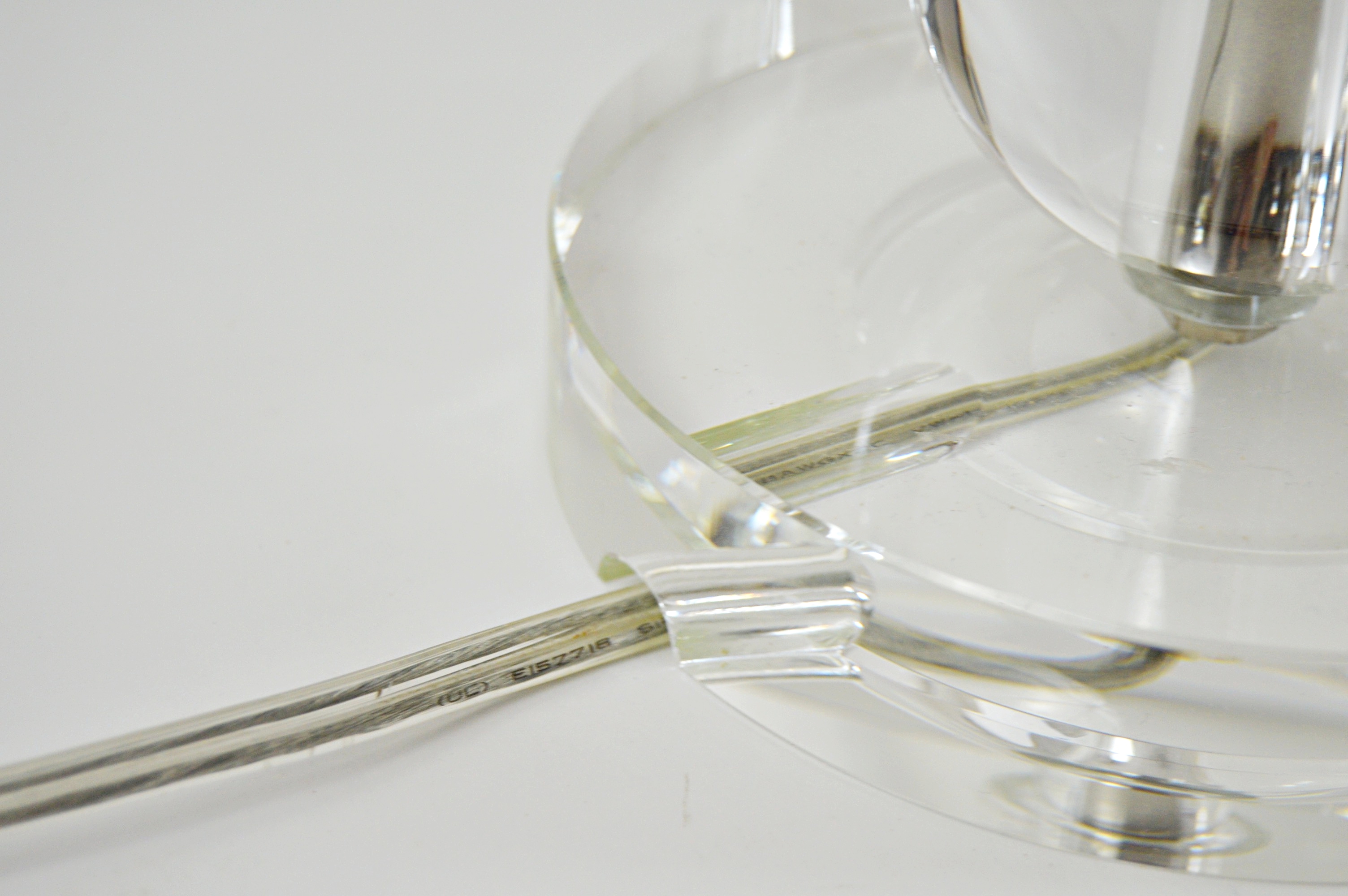 Pottery Barn Stacked Crystal Lamps