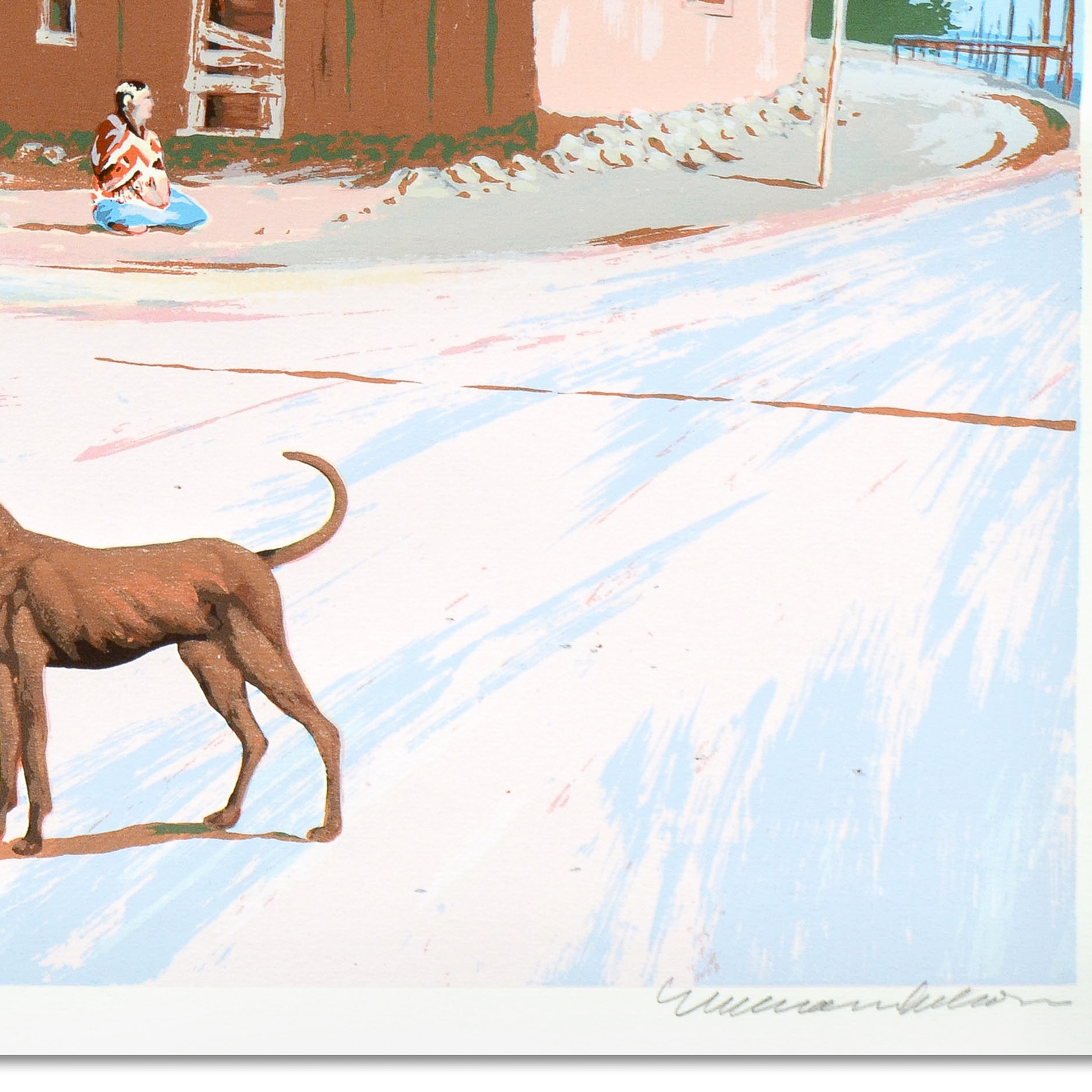 William Nelson Signed Limited Edition Serigraph "Santa Clara Dog"