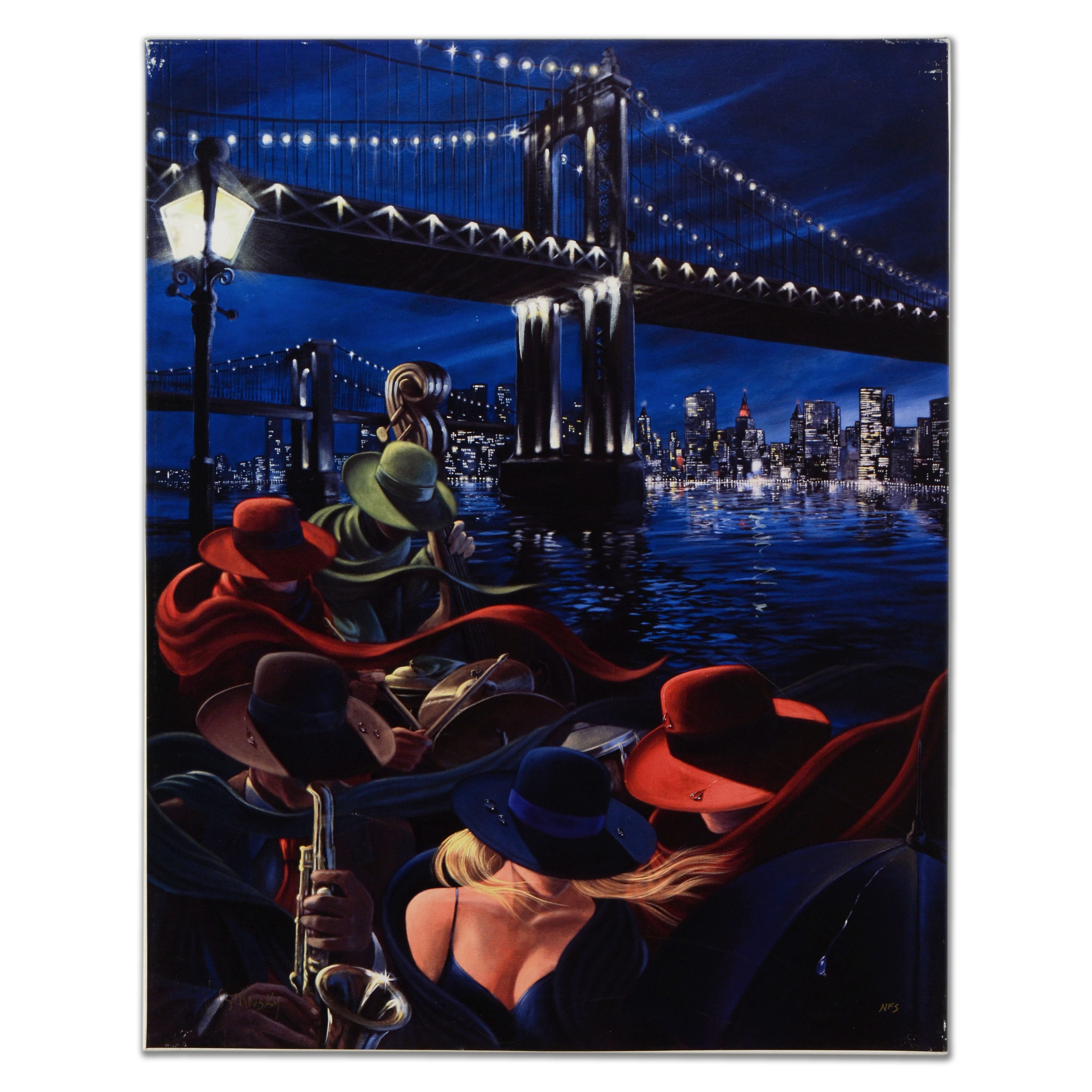 Victor Ostrovsky Limited Edition Giclée on Canvas "The Bait"