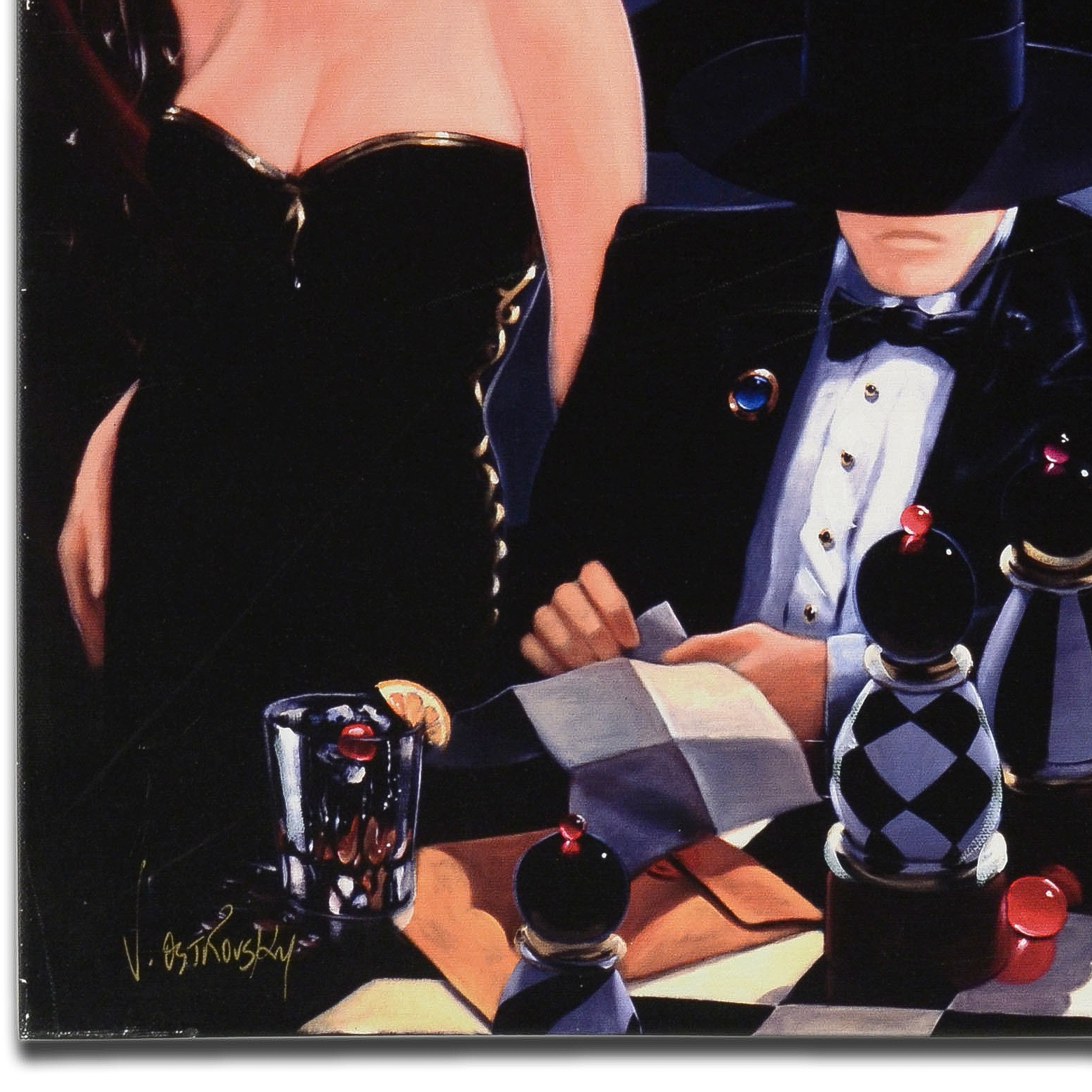 Victor Ostrovsky Limited Edition Giclée on Stretched Canvas "The Game"