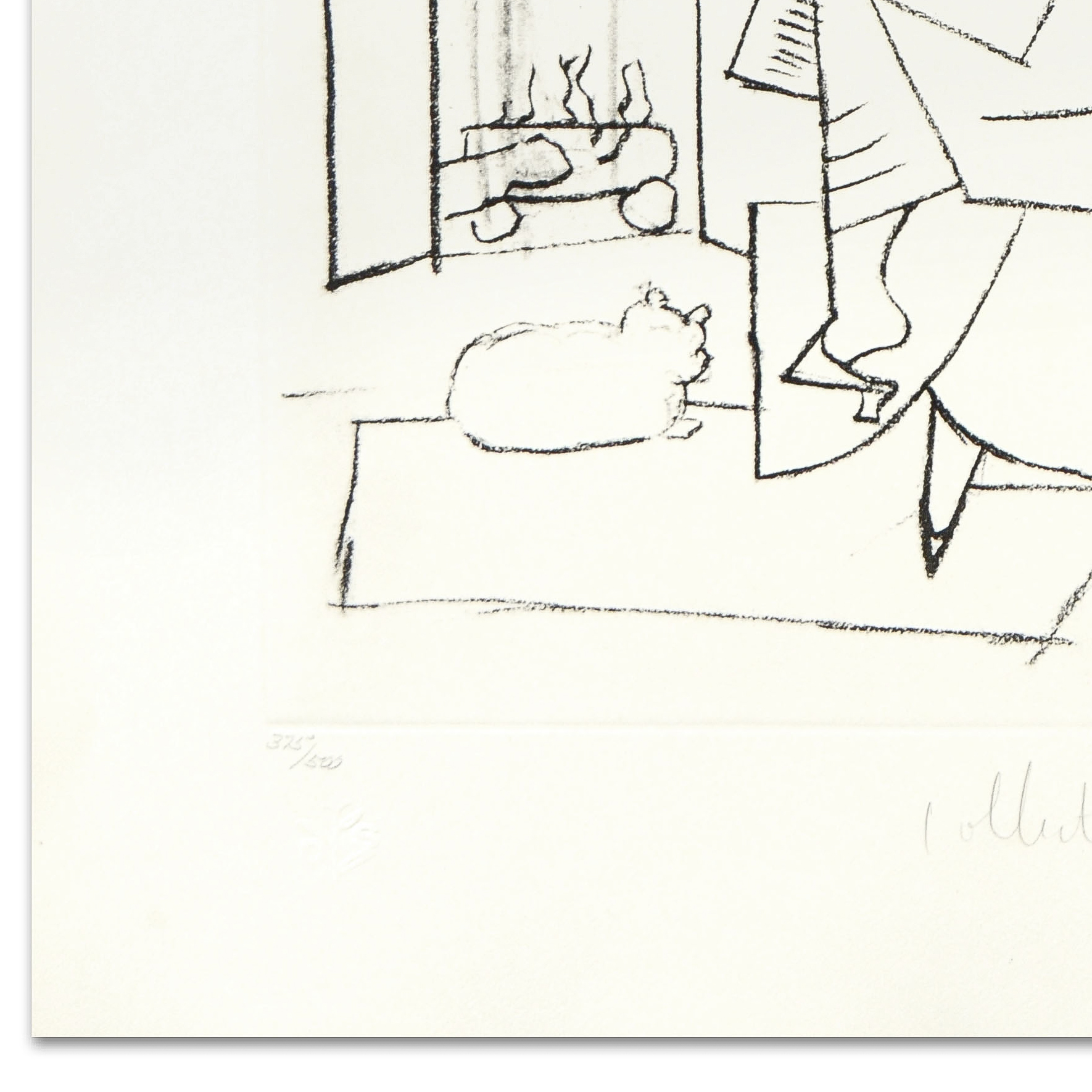 After Pablo Picasso Limited Edition Lithograph on Paper "Femme Dans Un Fauteuil"