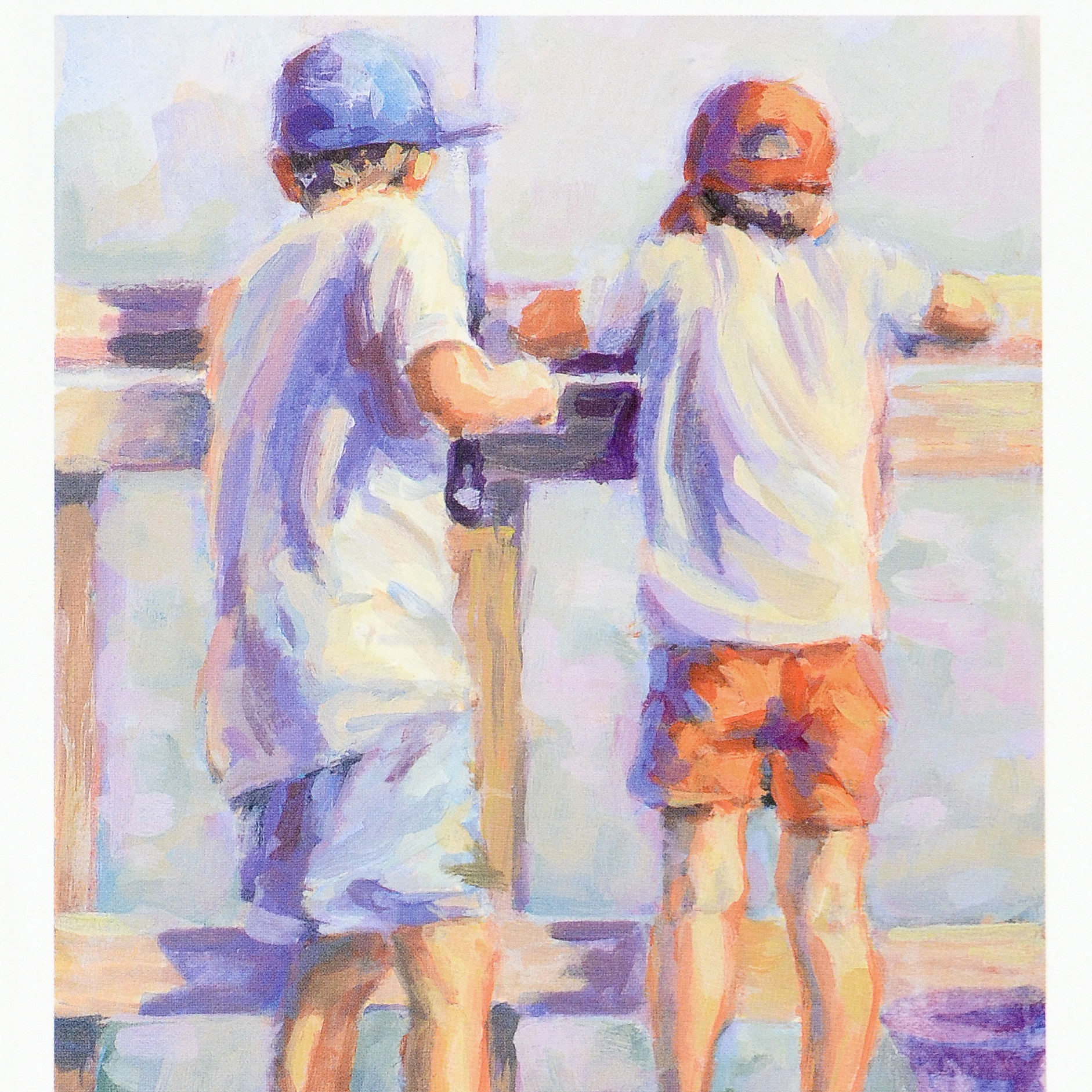 Lucelle Raad Limited Edition Lithograph "Little Fisherman"