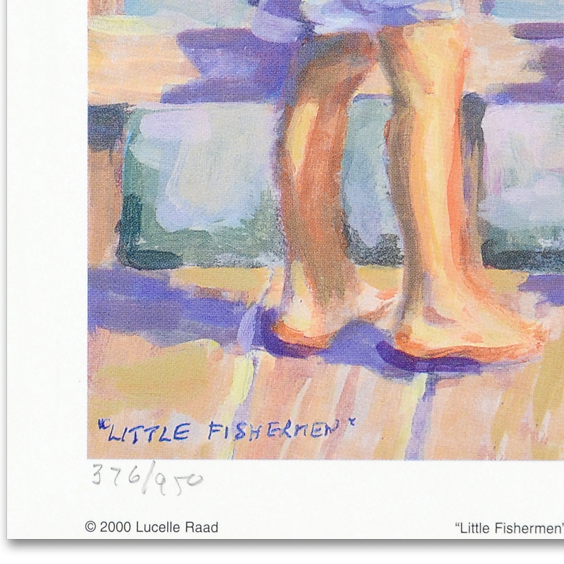 Lucelle Raad Limited Edition Lithograph "Little Fisherman"