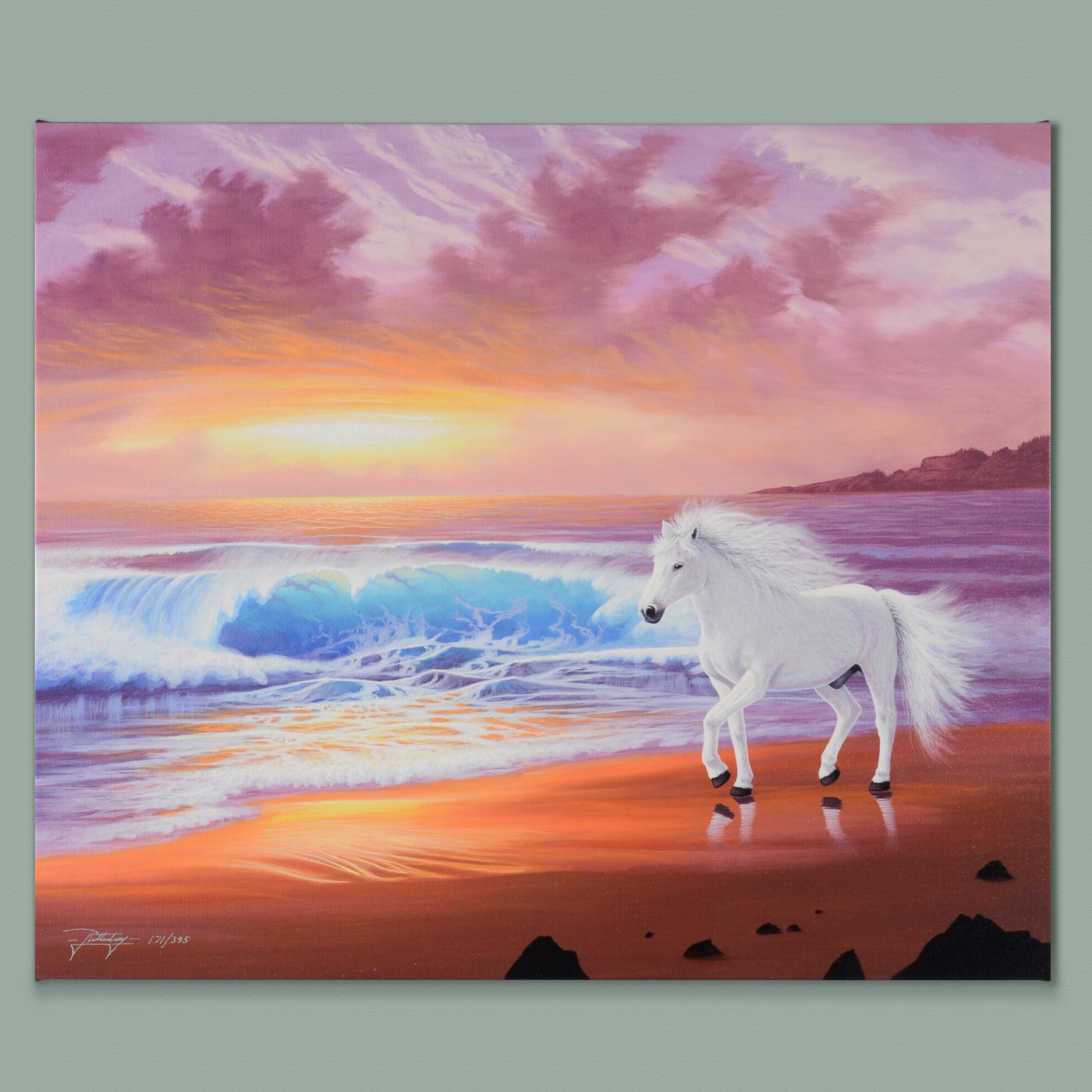 Jon Rattenbury Limited Edition Giclée on Canvas "Shores of Grace"