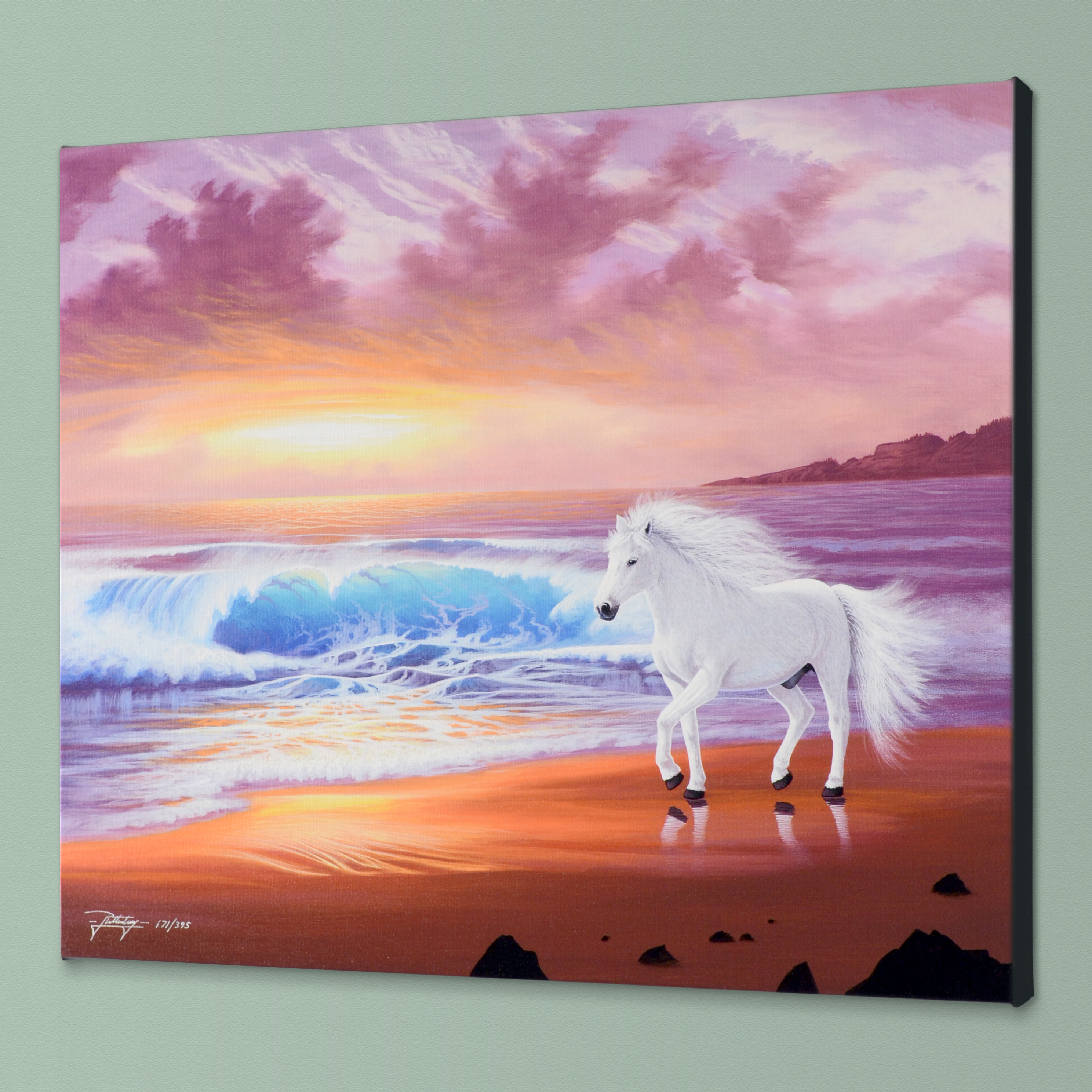 Jon Rattenbury Limited Edition Giclée on Canvas "Shores of Grace"