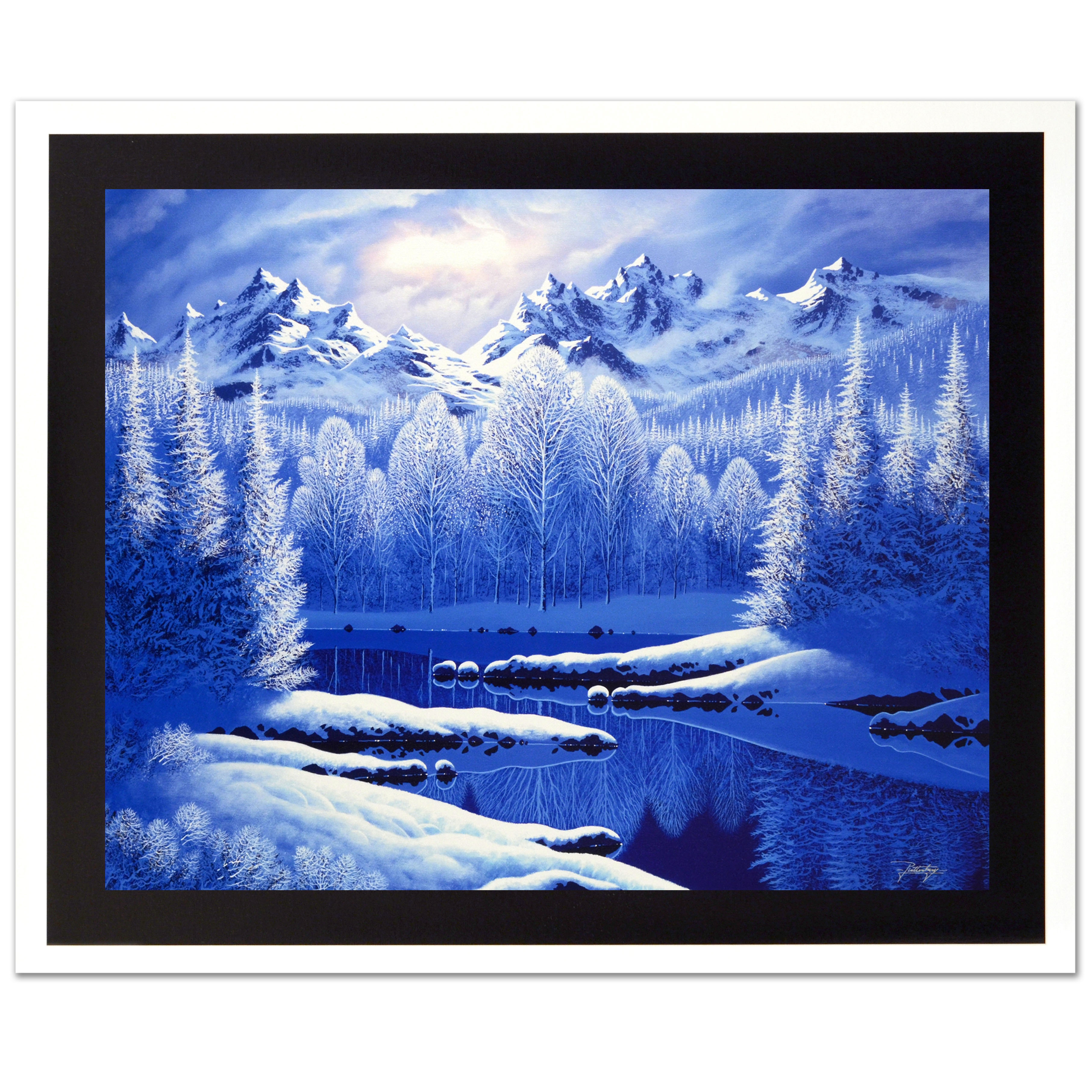 Jon Rattenbury Limited Edition Giclée on Canvas "Deep Blue Reflections"