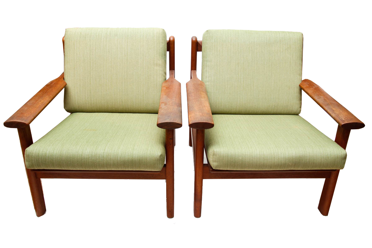 Pair of Scandinavian Modern Easy Chairs by Paul Volther for Frem Røjle