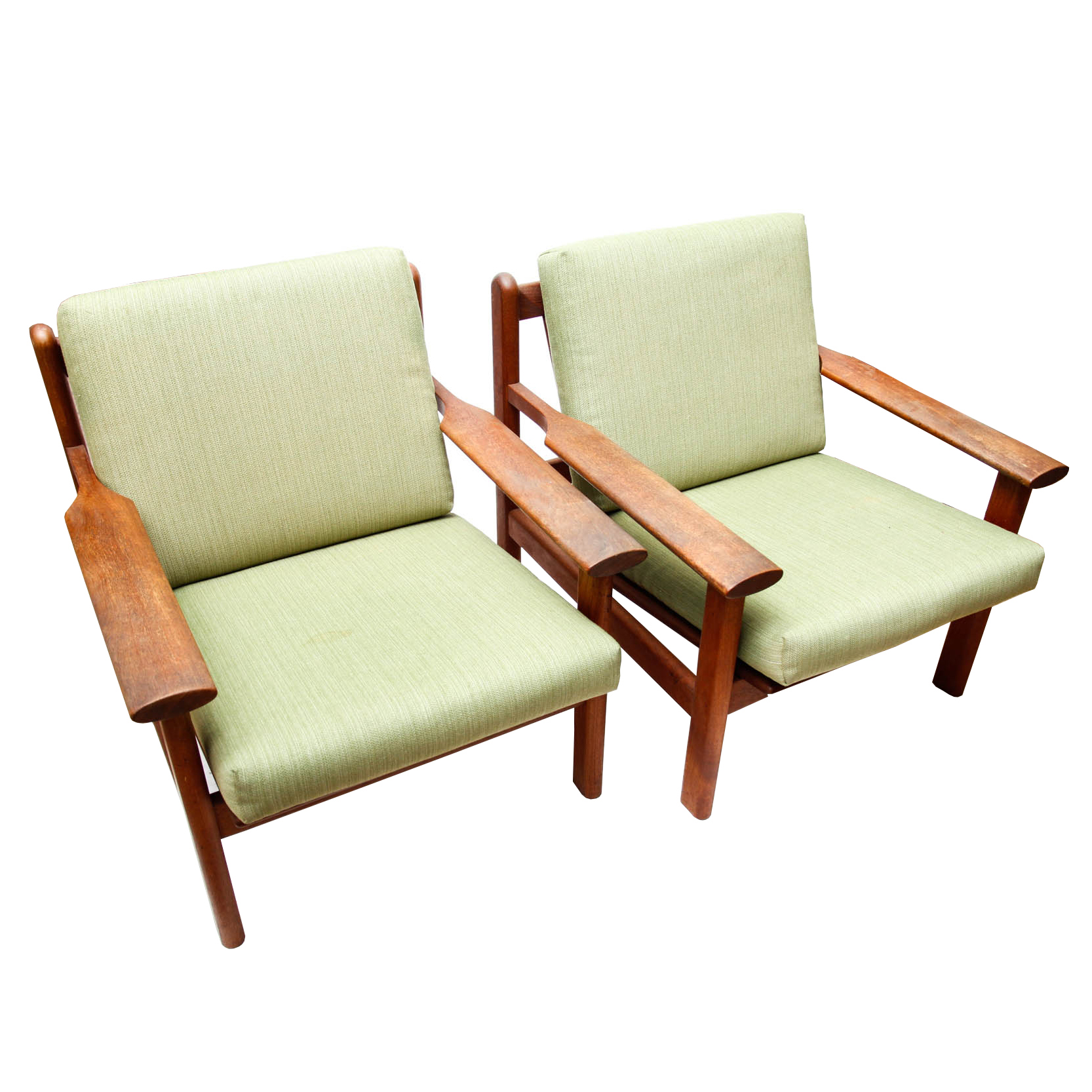 Pair of Scandinavian Modern Easy Chairs by Paul Volther for Frem Røjle