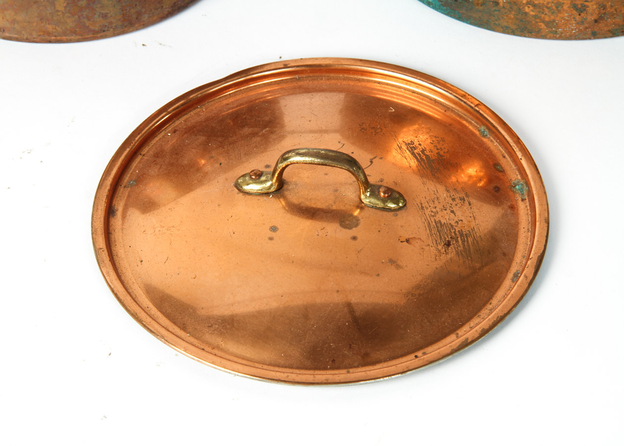 Antique Copper Pot Set