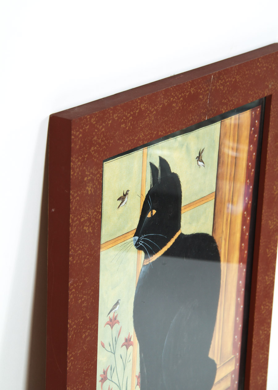 Signed Folk Art Offset Lithograph by Hetherly Hale