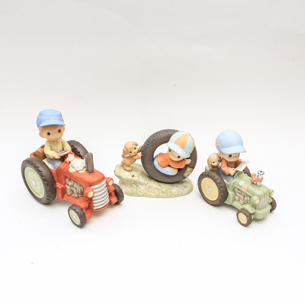 Set of Three Precious Moments Figurines