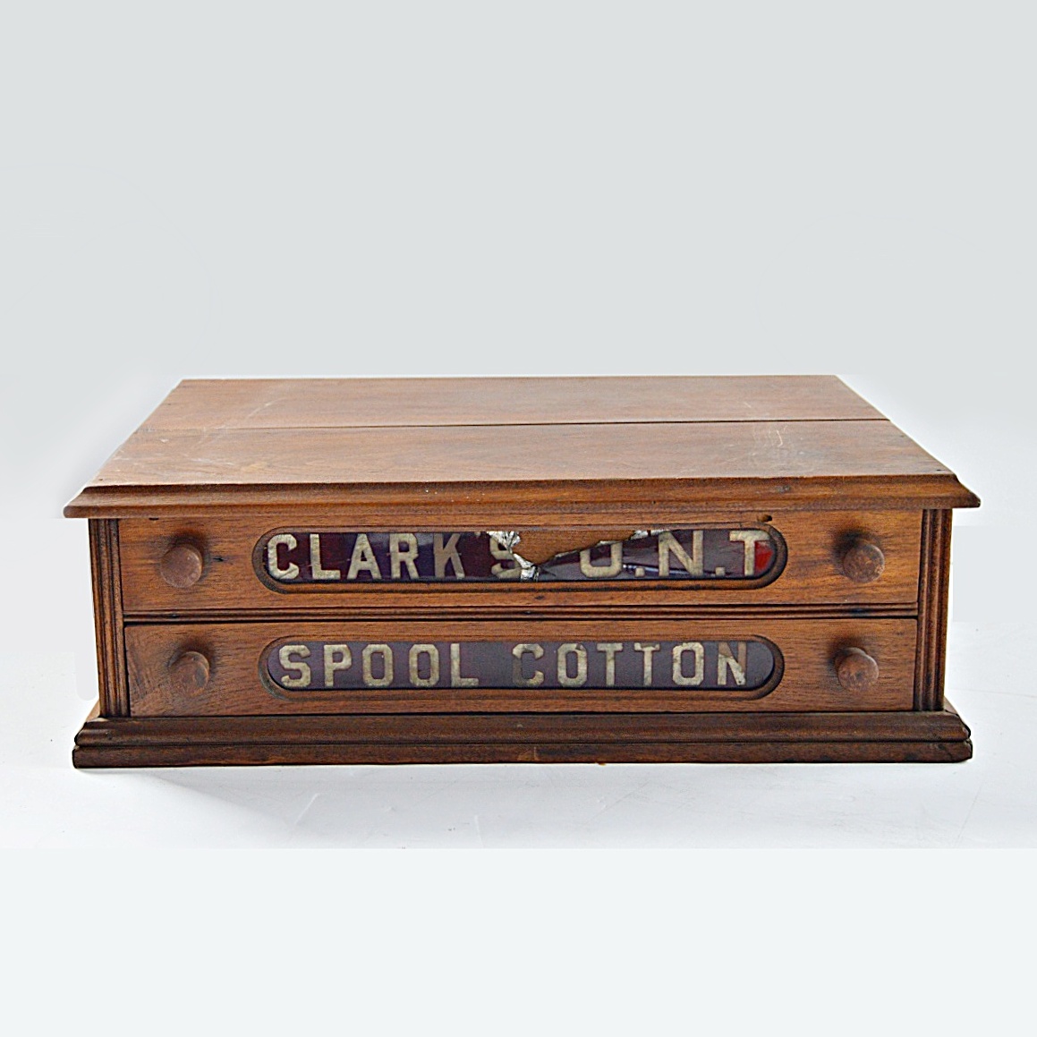 19th Century Clark's O.N.T. Spool Display Cabinet