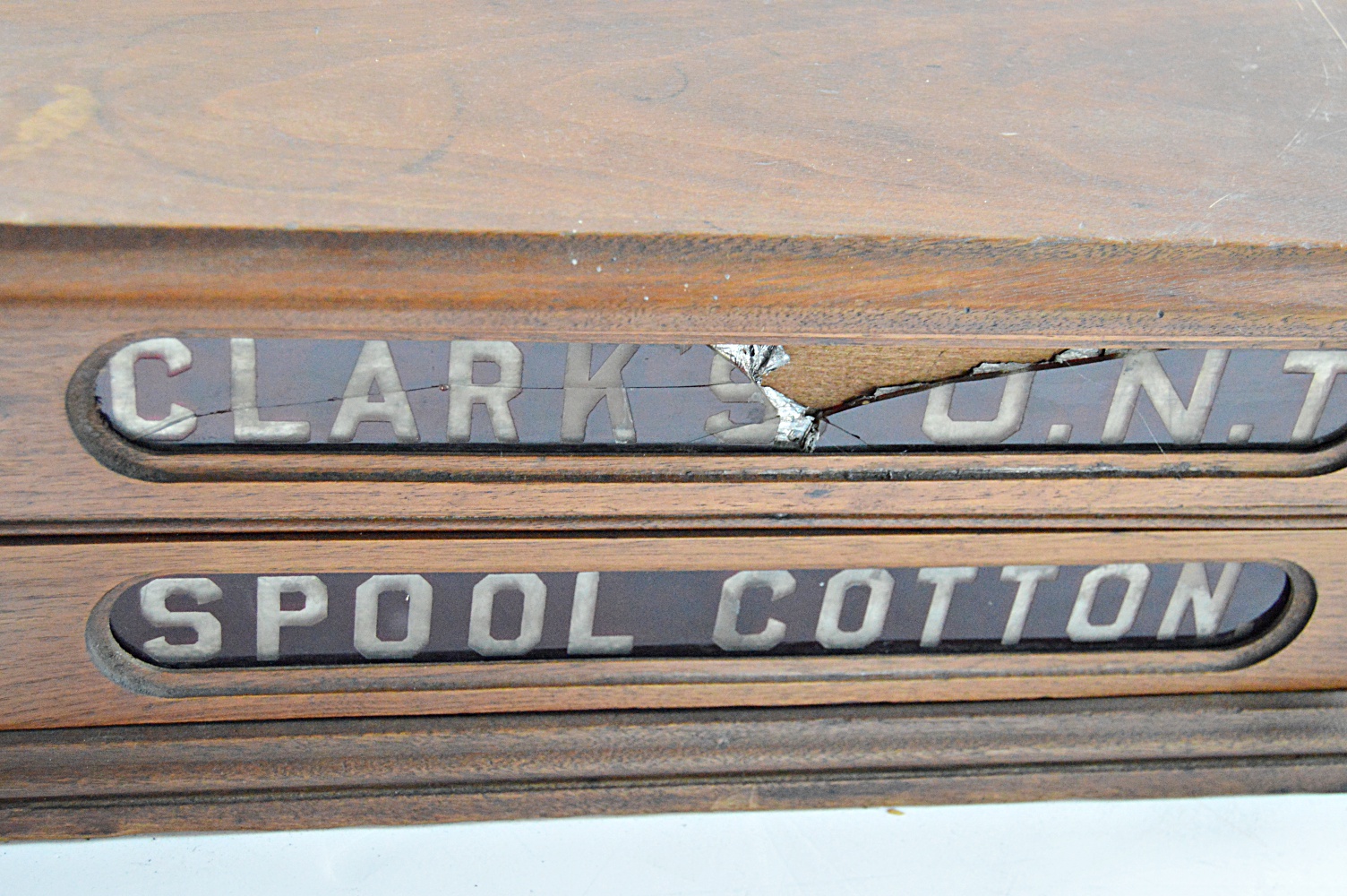 19th Century Clark's O.N.T. Spool Display Cabinet