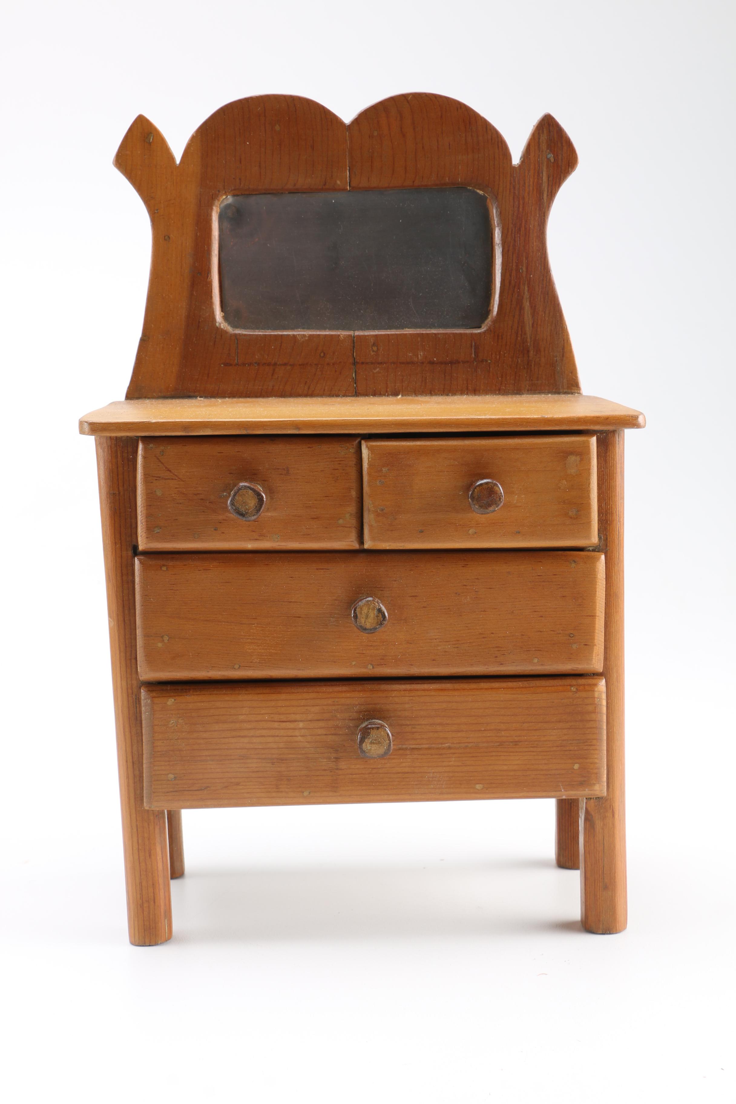 Miniature and Dollhouse Furniture Collection Including Hepplewhite Style