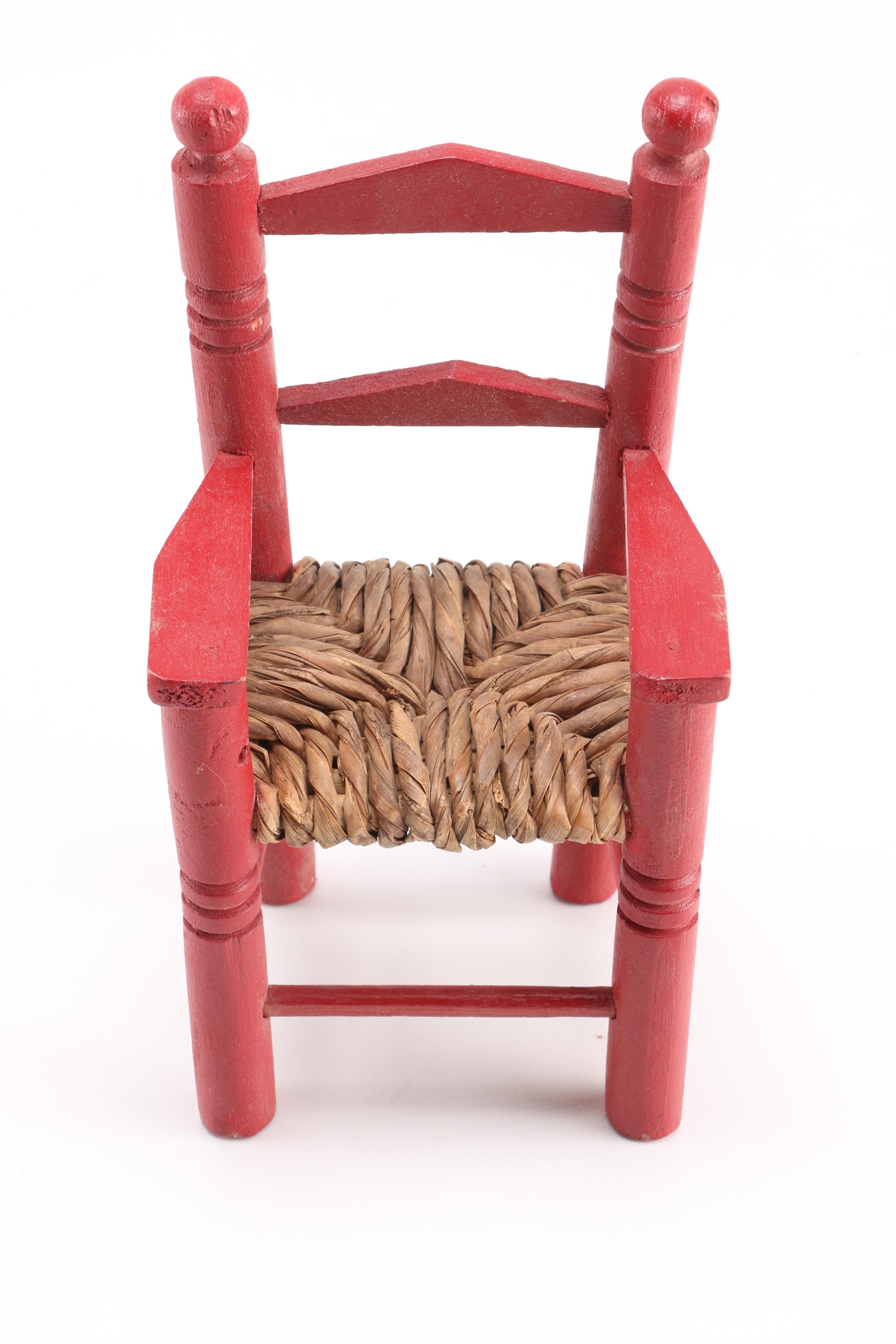 Miniature and Dollhouse Furniture Collection Including Hepplewhite Style