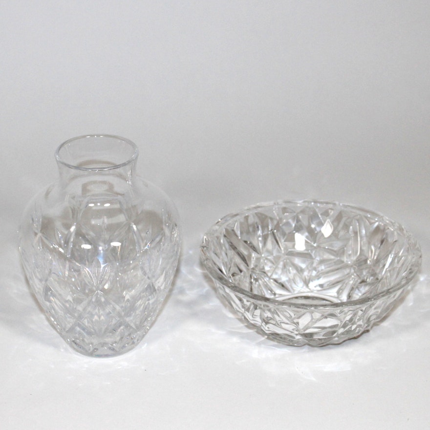 Crystal Bowl and Vase by Tiffany & Co.