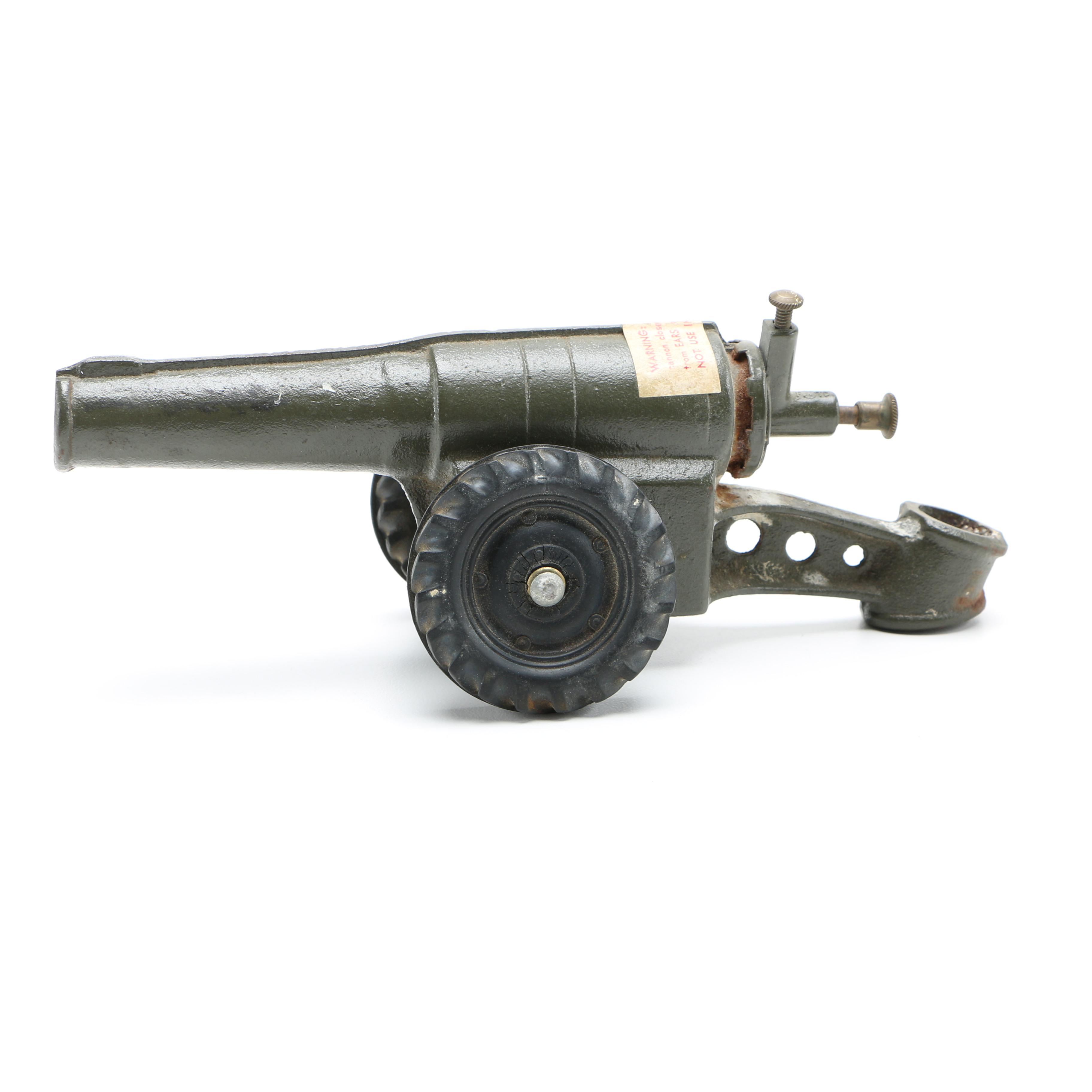 Early 1900s Metal Toy Cannon