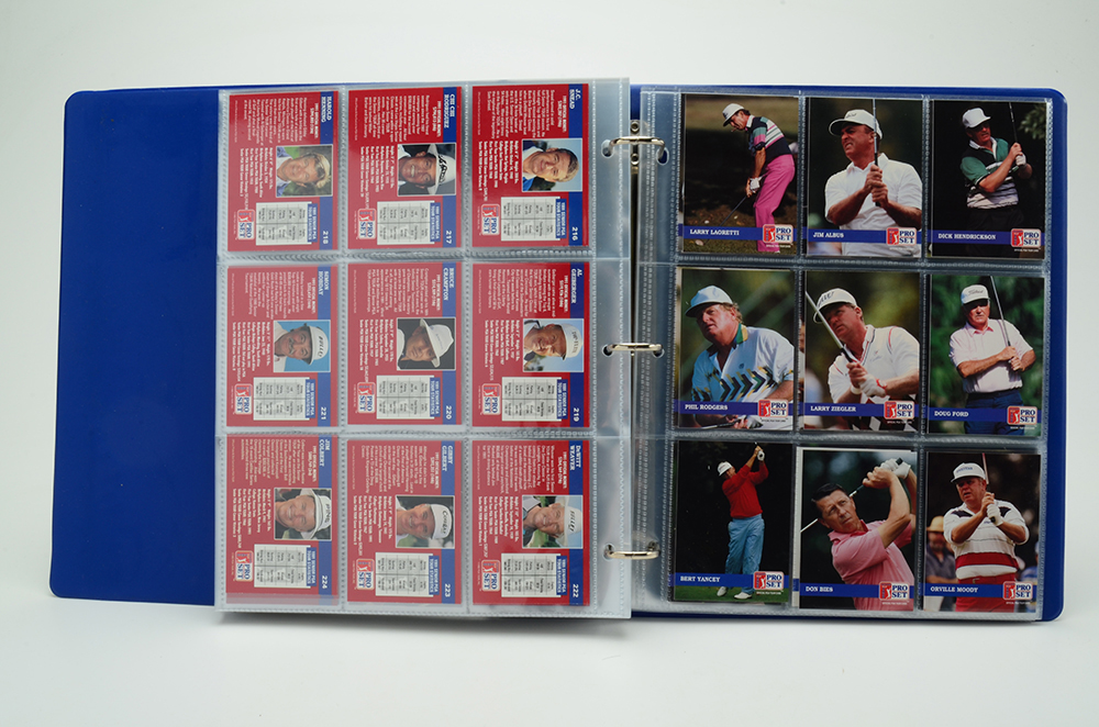 1992 PGA Tour Pro Golf Card Set In Vinyl Binder
